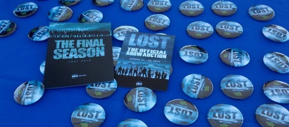 LOST Auction Catalog and collectors buttons!