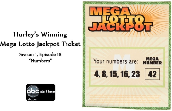 Hurley's winning lotto_ticket at LOST Auction!