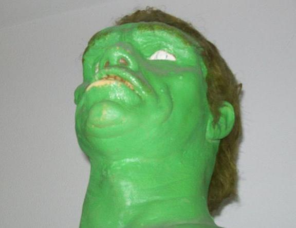 Kenny Johnson's original Incredible Hulk mask model!