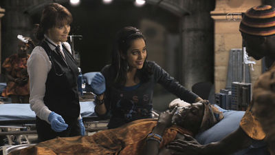 Magnus and her team in the midst of the rescue effort