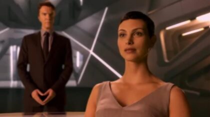 V Series S2x01 Morena Baccarin we have his child from Red Rain