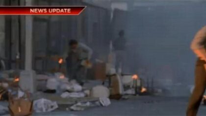 Rioting in the streets from Red Rain-640