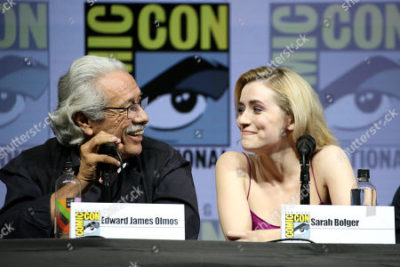 SDCC 2018 Edward James Olmos and Sarah Bolger - Image courtesy Shutter Shock