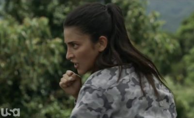 Treadstone S1x05 Nira Patel kicks SoYuns butt before shooting her