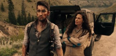 Van Helsing S4x06 Max and Jennifer hears Axels shotgun blast