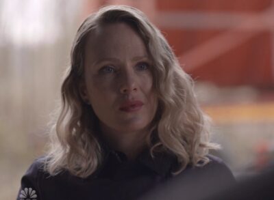 Debris S1x13 Irina looks at Maddox after he says there is another door for you Irina