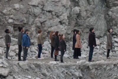 Debris S1x13 People with newborn infants are all facing east