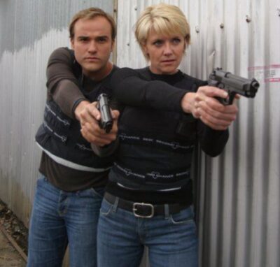 Stargate SG-1 David DeLuise and Amanda Tapping