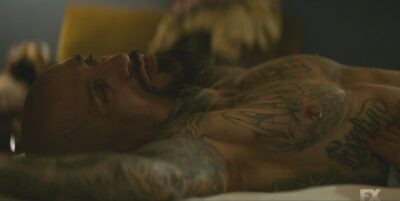 Mayans MC S4x07 Creeper shares the meaning of his tattoos with Kody