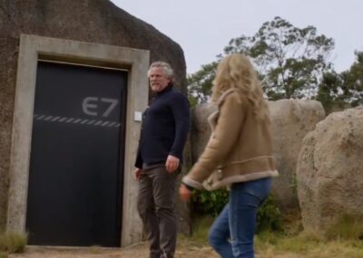 La Brea S2x12 James takes Eve and Gavin to the secret entrance