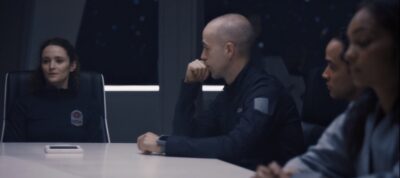 The Ark S1x06 Staff meeting on Ark-1