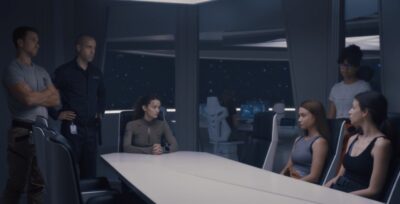 The Ark S1x09 Sharon orders Alicia to lock the Trusts out of the system