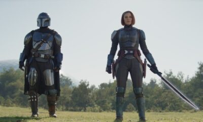 The Mandalorian S3 Mando and Bo with the Saber