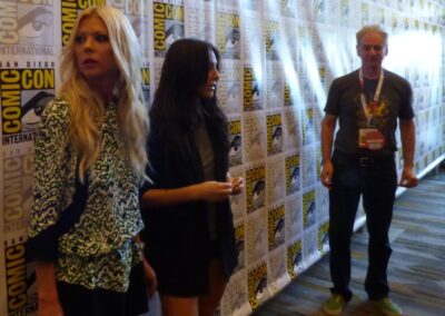 2015-07-10 Gary Tara Cassie at SDCC Sharknado Press Room