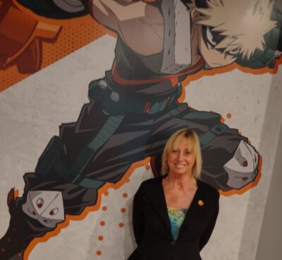 2023-07-18 Mary Franklin of Crunchyroll at Comic-Con Museum