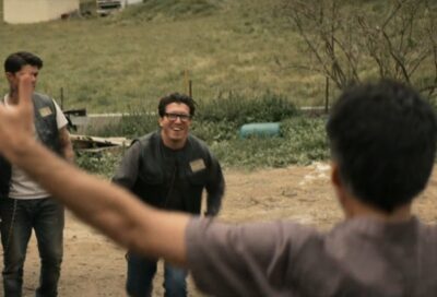 Mayans S5x07 Bottles and Guero happy to see Elio at the Broken Saints ranch