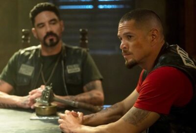 Mayans MC S5x10 Angel and Ez before Ez is killed by the Mayans