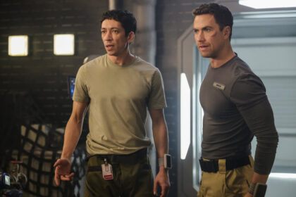 The Ark S2x08 Sasha and Lt Brice are confronted by Milos