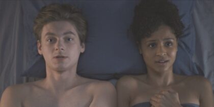 The Ark S2x10 Angus and Alicia in bed after the first time having sex