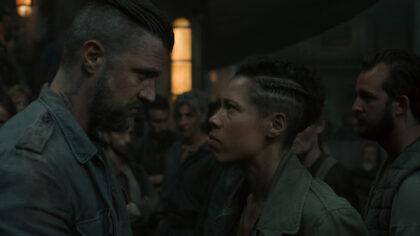 Silo S2x02 Shane McRae as Knox and Remmie Milner as Shirley