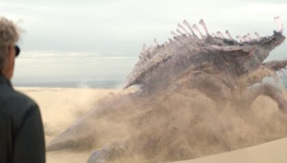 Monarch Legacy of Monsters S2x08 Lee Shaw witnesses Godzilla and TitanX battle