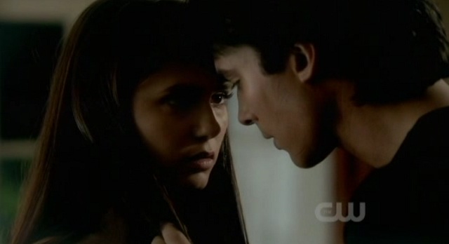 3x02 TVD Damon and Elena - Ending Scene in her room