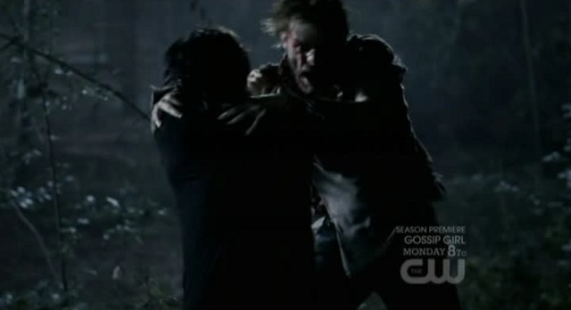 3x02 TVD Damon Ray Fight Scene