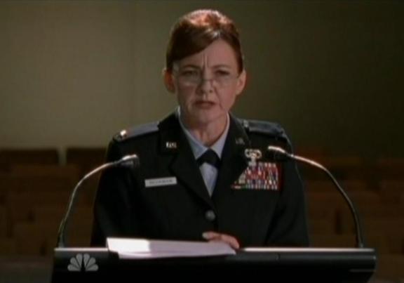 Bonita Friedericy is wonderful as General Beckman!