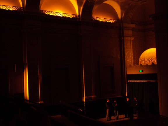 The informal discussion under the glorious Embassy Theatre arches (Click to visit Twitter)