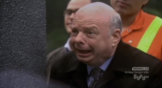 Eureka S4x17 - Wallace Shawn as Dr Huggins likes to watch