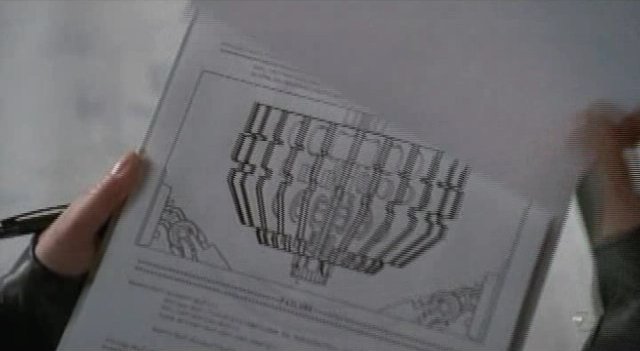 Fringe S3x11 Reciprocity - Peter examines machine diagram