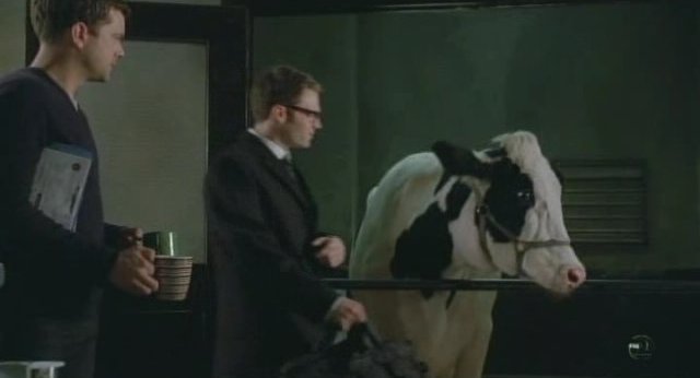Fringe S3x17 Peter Lincoln and Gene the Cow