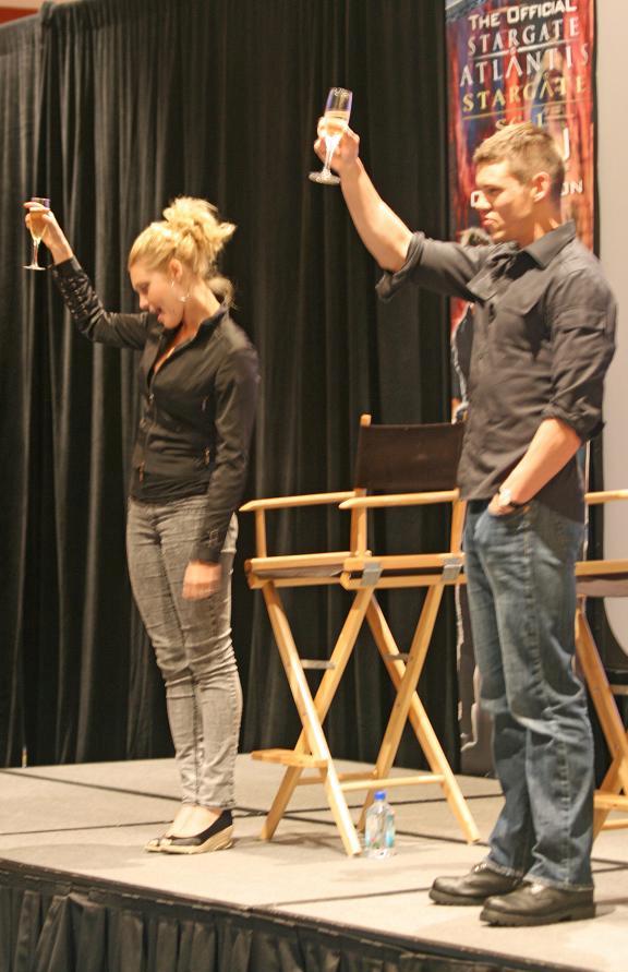 Brian & Alaina Toast to Stargate Universe at MinCon!