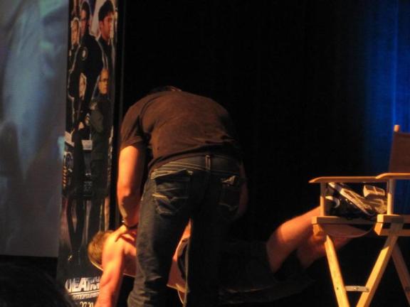 The marking of the backside at ChiCon!