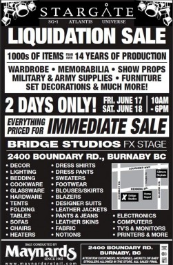 Stargate Liquidation: WormholeRiders to Witness End of Era in British Columbia!