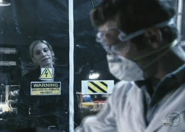 V Series S2x08 - Dr. Sidney Miller in bio-hazard tent