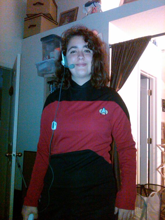For VulcanCon 2010 Allie as Wesley Crusher