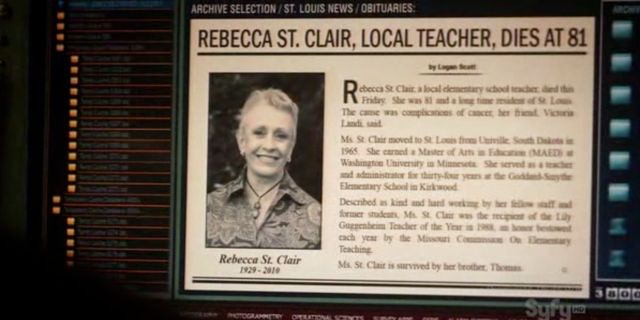 Warehouse 13 S2x10 - Rebecca's Obituary