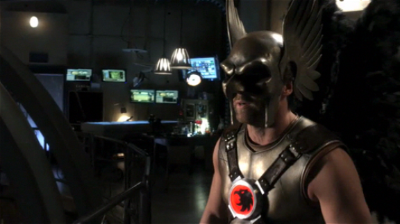 Michael Shanks as Hawkman in Smallville!