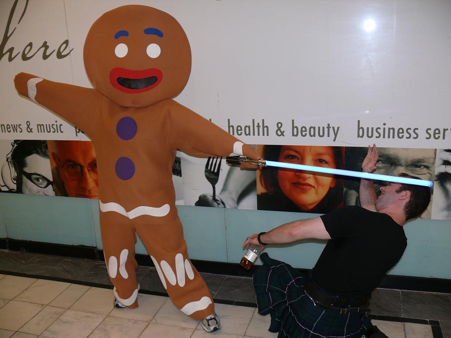 Never make the Gingerbread Man Angry!